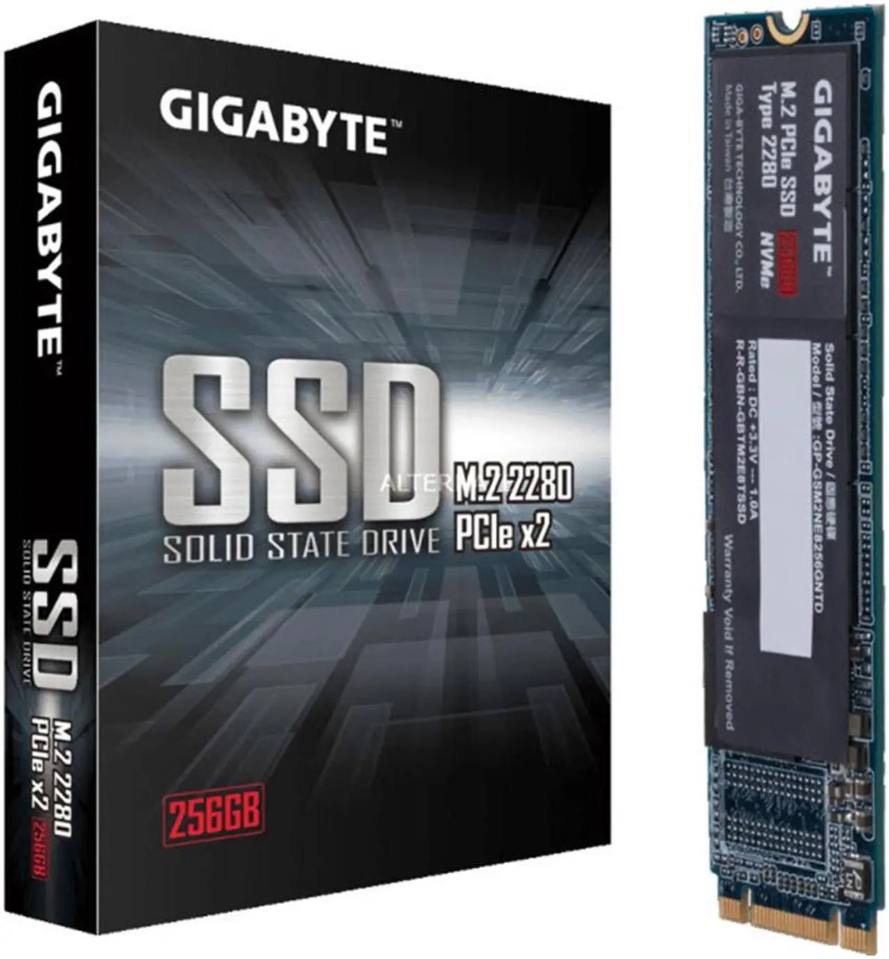 Main image of Gigabyte GP-GSM2NE8256GNTD SSD 256GB M.2 PCIe x2 NVMe Internal Solid State Drive