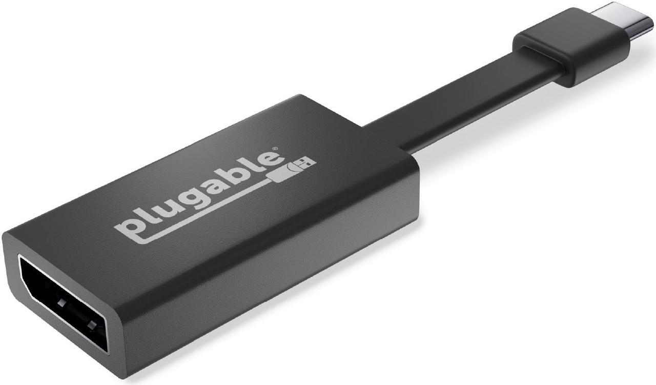 Plugable USB C to DisplayPort Adapter 4K 60Hz, Thunderbolt 3 to DisplayPort Adapter Compatible with MacBook Pro, Windows, Chromebooks, iPad Pro, Dell XPS, and More