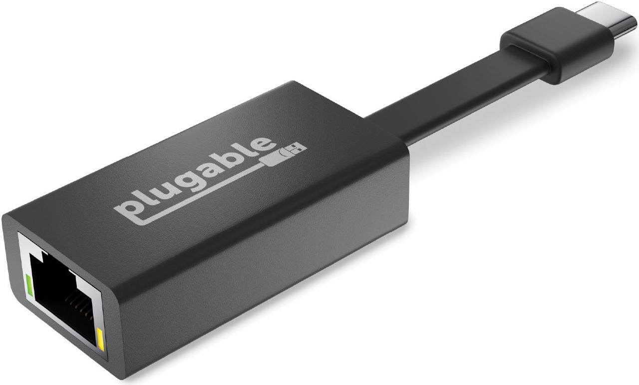 Plugable USB C to Ethernet Adapter, Driverless Fast and Reliable Gigabit Speed, Thunderbolt 3 to Ethernet Adapter Compatible with Macbook Pro, Windows, macOS, iPhone 15, and ChromeOS