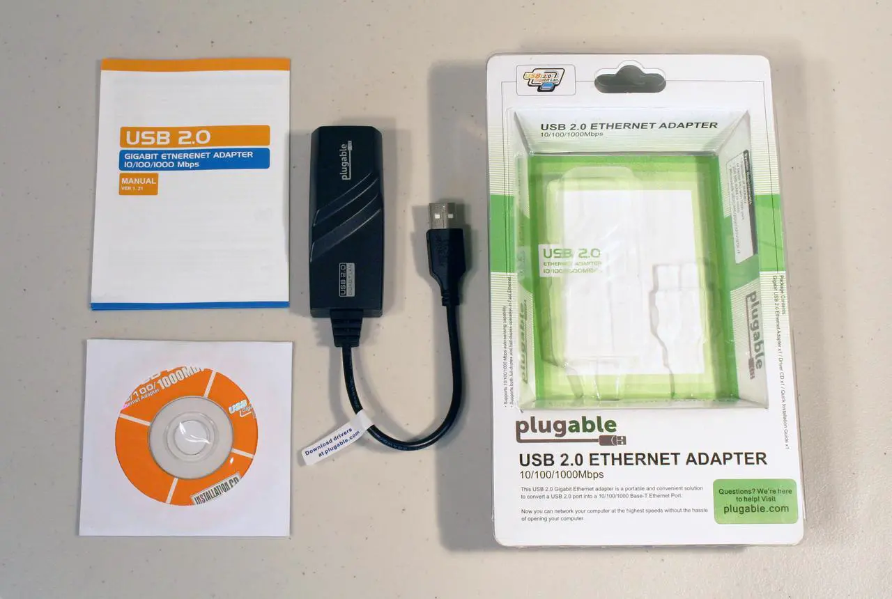Alt view image 4 of 9 - Plugable USB 2.0 To Gigabit Ethernet Adapter, Fast And Reliable Gigabit Connection, Compatible With Windows, Chromebook, Linux