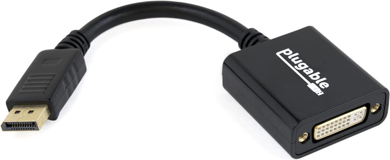 Plugable DisplayPort to DVI Adapter (Supports Windows and Linux Systems and Displays up to 1920x1200@60Hz, Passive)