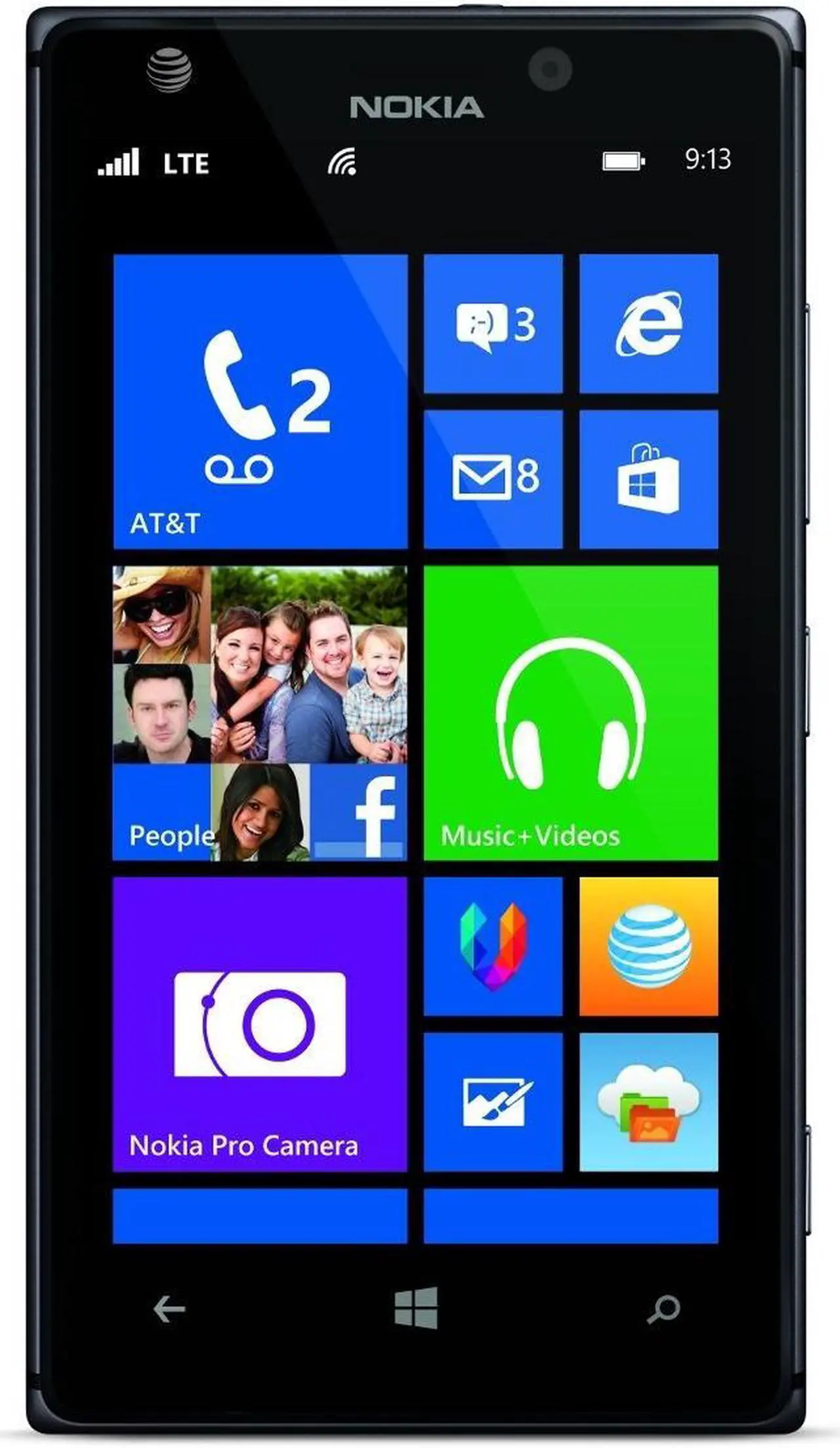Alt view image 2 of 3 - Nokia Lumia 925 RM-893 16GB 4G LTE GSM Unlocked AT&T Windows 8 Cell Phone - Black