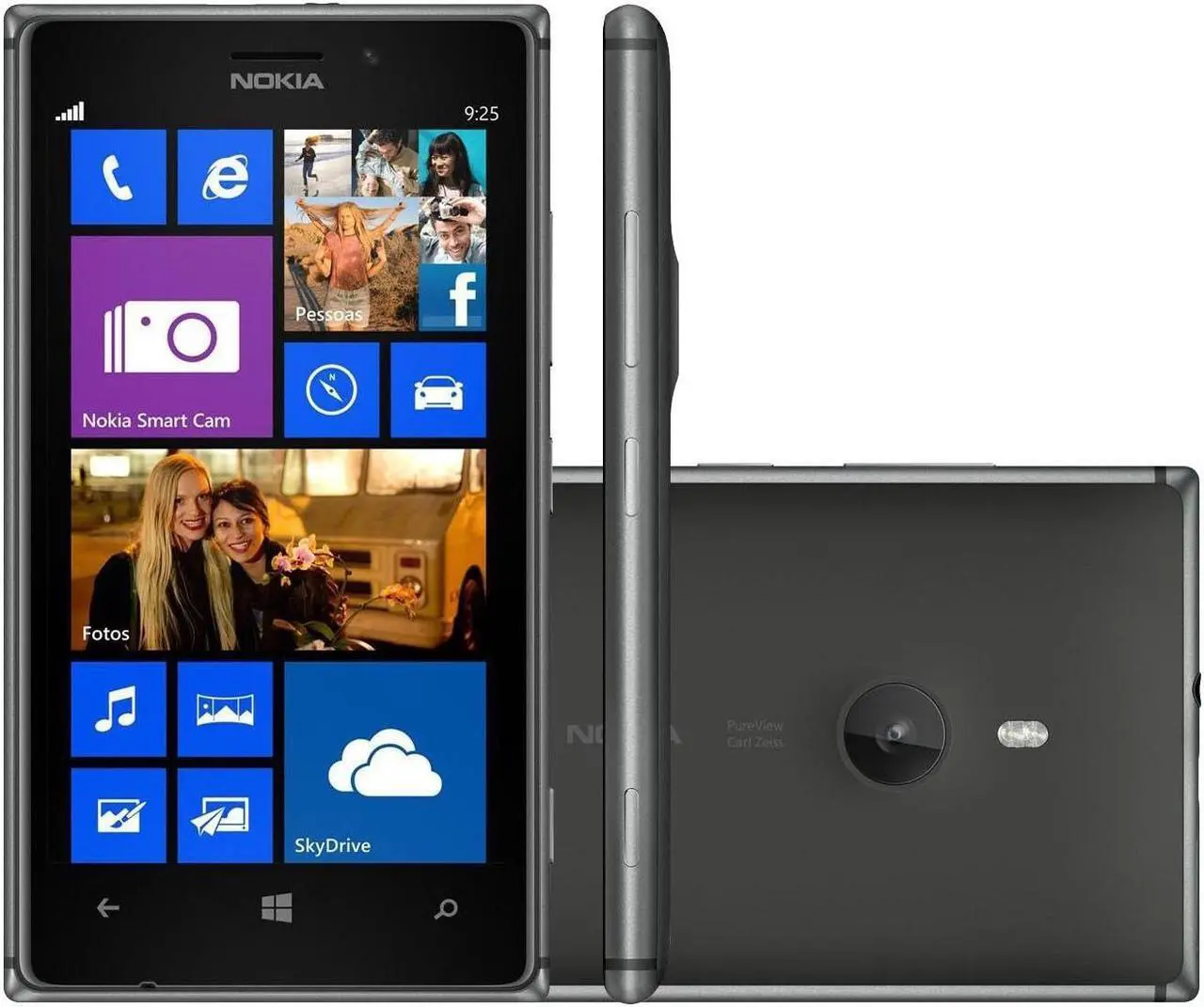 Alt view image 3 of 3 - Nokia Lumia 925 RM-893 16GB 4G LTE GSM Unlocked AT&T Windows 8 Cell Phone - Black