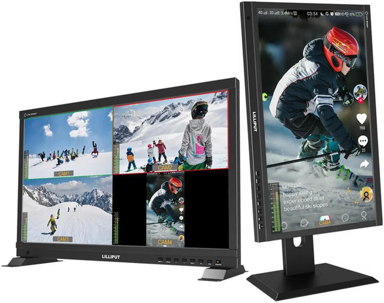 Main image of LILLIPUT PVM220S 21.5 inch 1920x1080 Live Stream Quad Split Multi View IPS Monitor