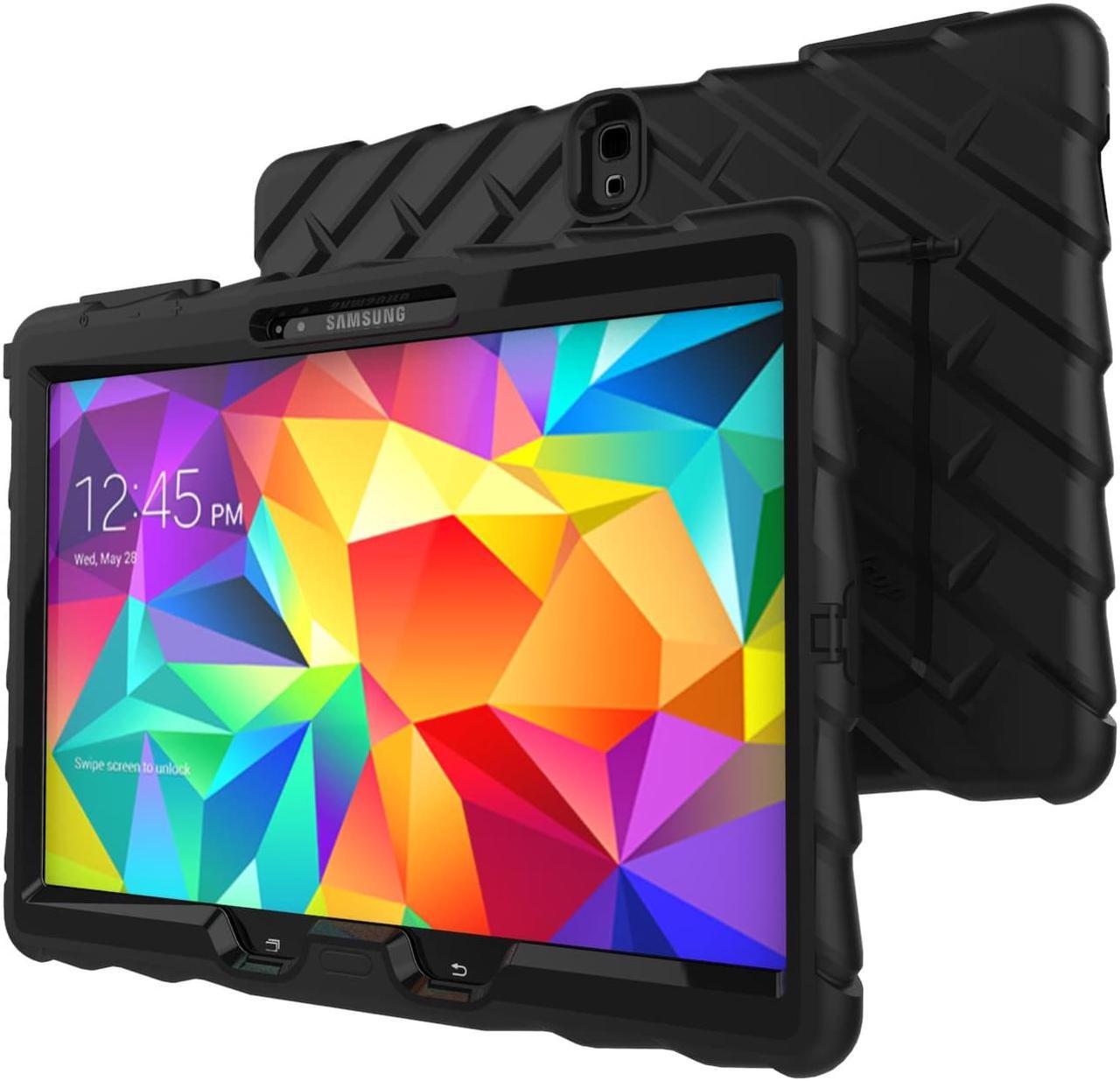 Main image of Gumdrop Cases Hideaway Stand for Samsung Galaxy Tab S 10 Rugged Tablet Case Shock Absorbing Cover Black/Black SM-T800