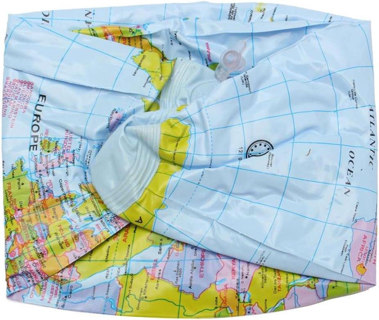 Alt view image 4 of 5 - Inflatable Globe World Earth Ocean Map Ball Geography Learning Kids Educational Beach Ball