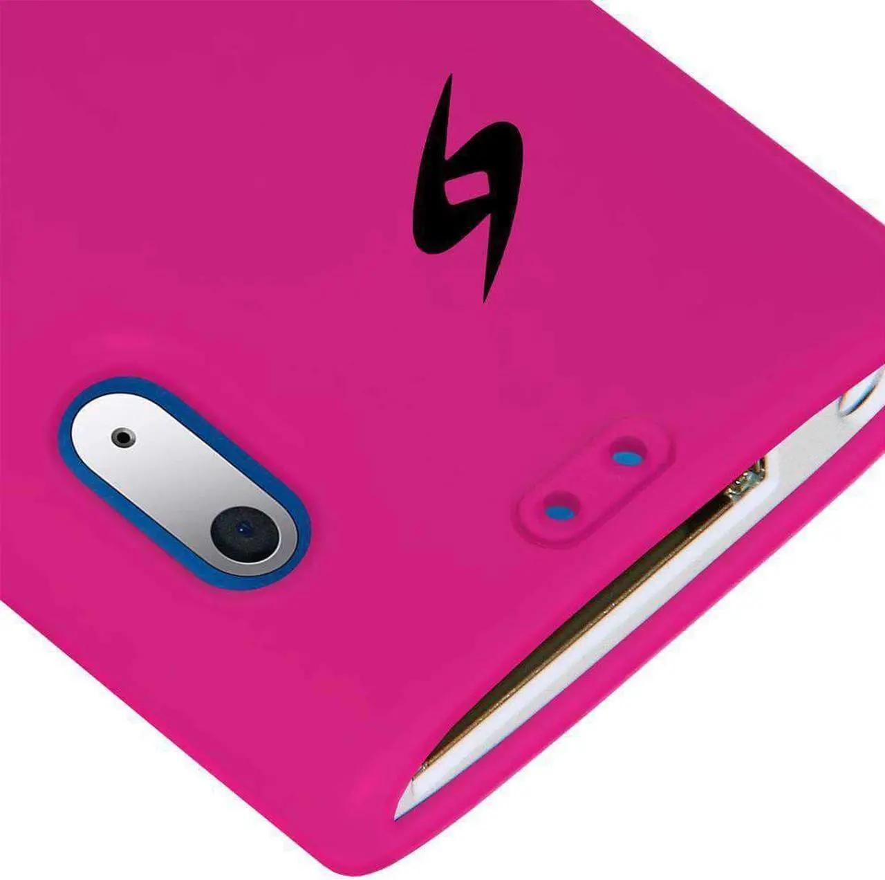 Alt view image 8 of 9 - Amzer Silicone Skin Jelly Case - Hot Pink For iPod Nano 5th Gen