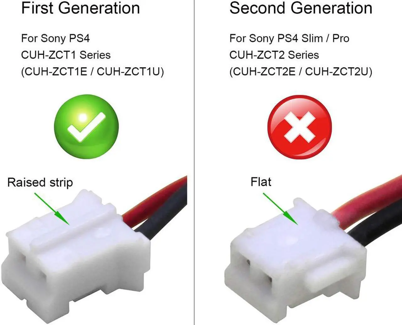 Alt view image 15 of 15 - Replacement 1300mAh LIP1522 Battery for Sony Playstation 4 PS4 Dualshock 4 Wireless Controller (CUH-ZCT1E and CUH-ZCT1U - 2015 or Older Models Only)