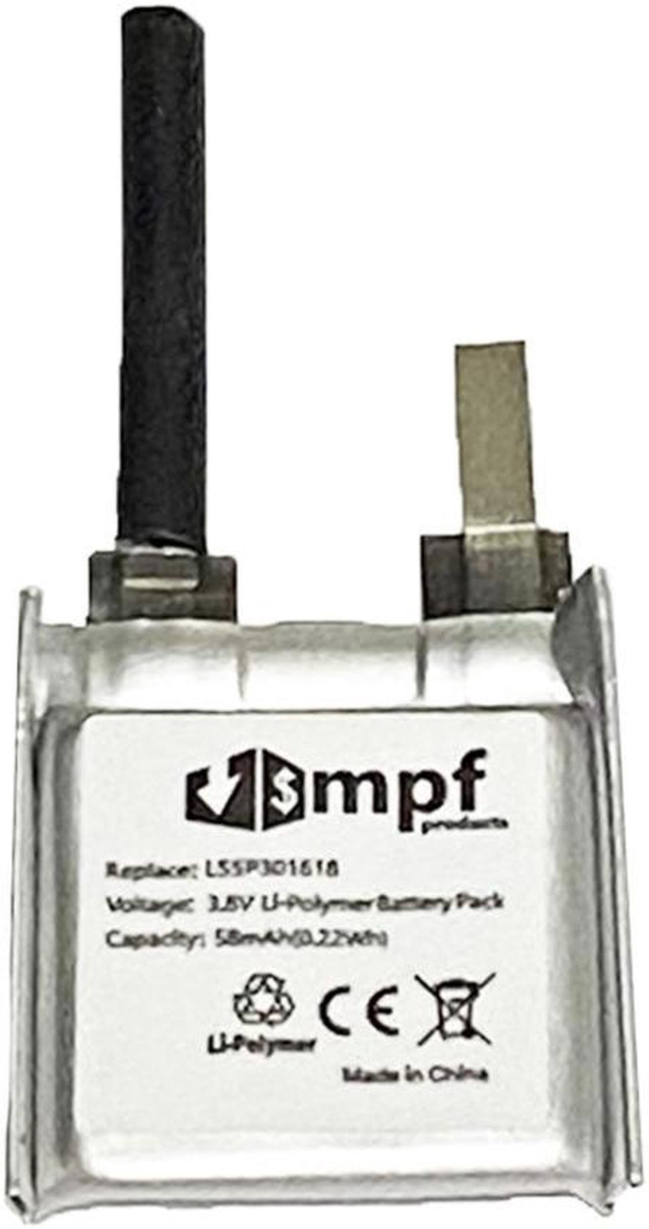 Alt view image 2 of 3 - 58mAh SP301618AE, LSSP301618 Battery Replacement Compatible with Pebble Time Round 14mm (601-00046) Smartwatch