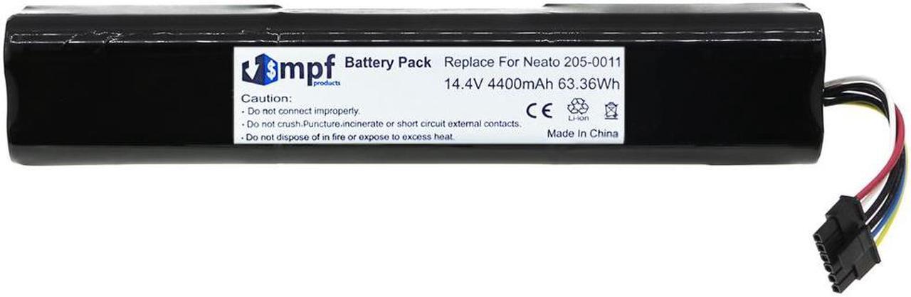 Alt view image 2 of 6 - 205-0011, 205-0013, 945-0225 Battery Replacement Compatible with Neato Botvac D3, D4, D5, D6, D7 Robotic Vacuum Cleaners