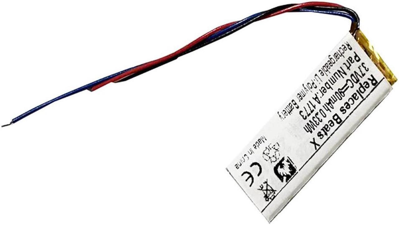 Alt view image 3 of 3 - 90mAh High-Capacity Extended A1773, YU10448-16022 Battery Replacement Compatible with Beats by Dr. Dre Beats X A1763 Wireless Earbud Headphones with Installation Tools
