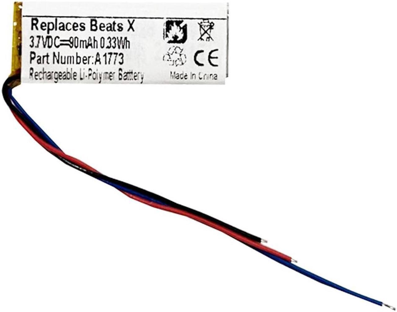 Alt view image 2 of 3 - 90mAh High-Capacity Extended A1773, YU10448-16022 Battery Replacement Compatible with Beats by Dr. Dre Beats X A1763 Wireless Earbud Headphones with Installation Tools