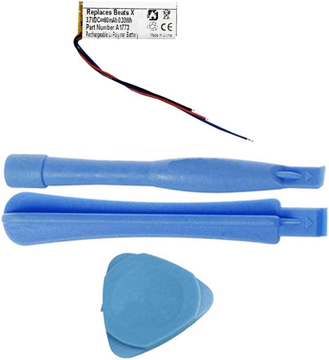 Main image of 90mAh High-Capacity Extended A1773, YU10448-16022 Battery Replacement Compatible with Beats by Dr. Dre Beats X A1763 Wireless Earbud Headphones with Installation Tools