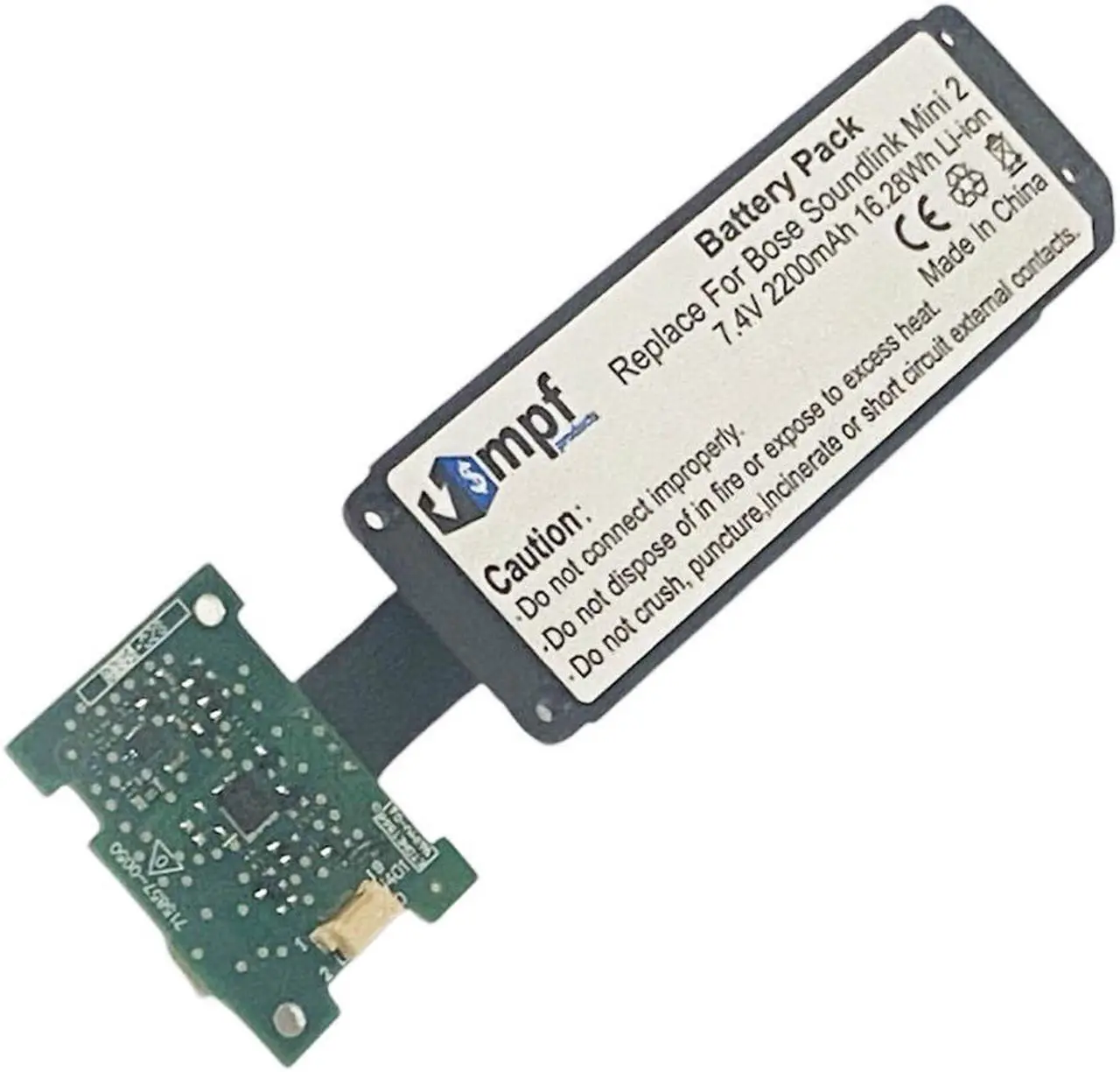 Alt view image 3 of 7 - 2200mAh 088789, 088796, 088772 Battery Replacement w/ PCB for Bose Soundlink Mini 2, Soundlink Mini II Bluetooth Speaker