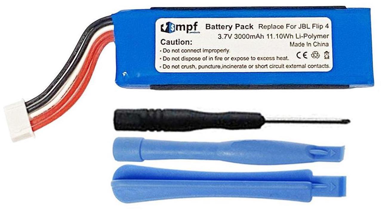 Main image of 3000mAh GSP872693 01 Battery Replacement Compatible with JBL Flip 4 and Flip 4 Special Edition Waterproof Portable Bluetooth Stereo Speaker