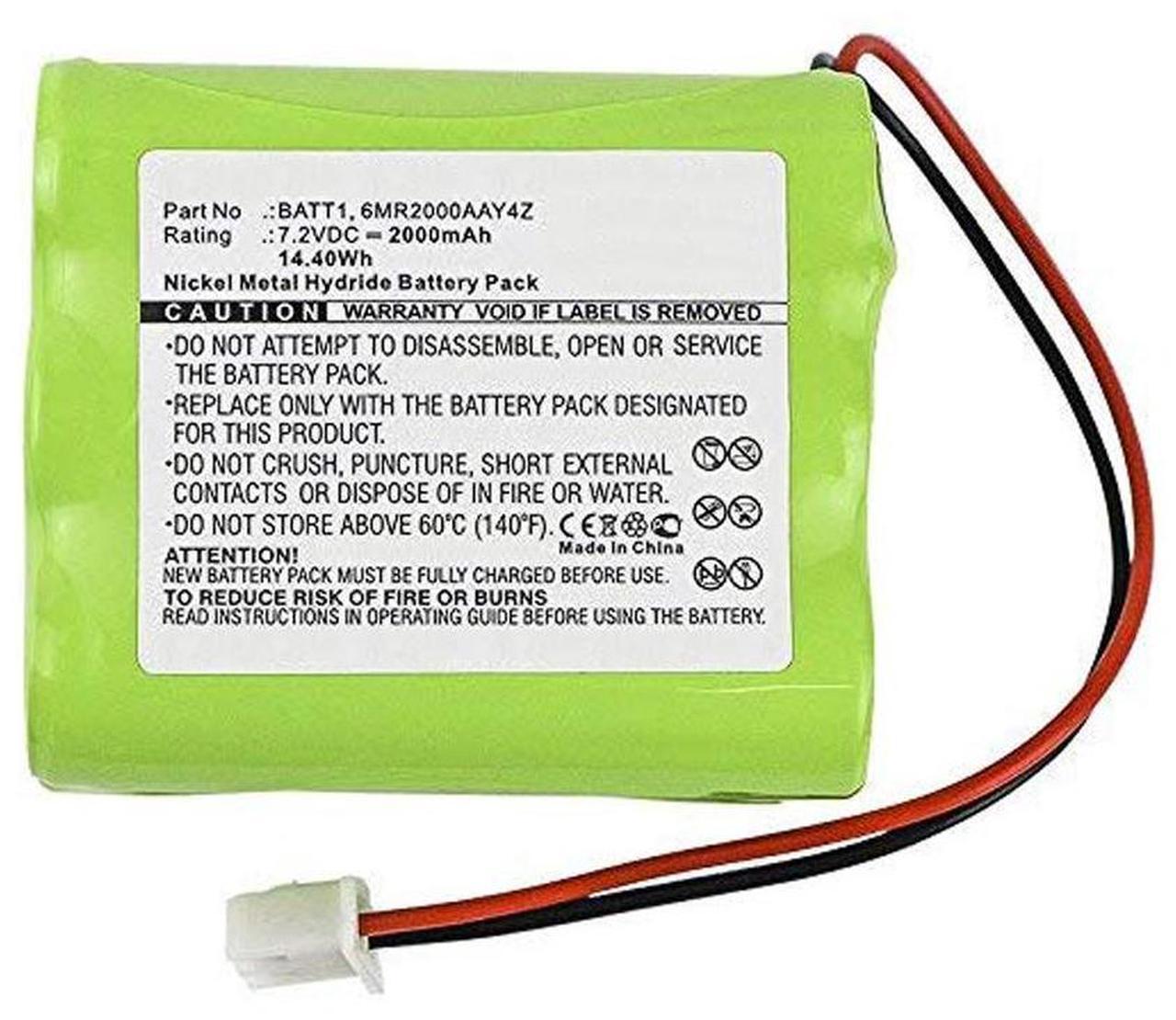 Alt view image 2 of 6 - 10-000013-001, 6MR160AAY4Z, GP220AAH6YMK, LIN-SSC00079 Battery Replacement Compatible with Linear PERS-4200 Personal Emergency Reporting System
