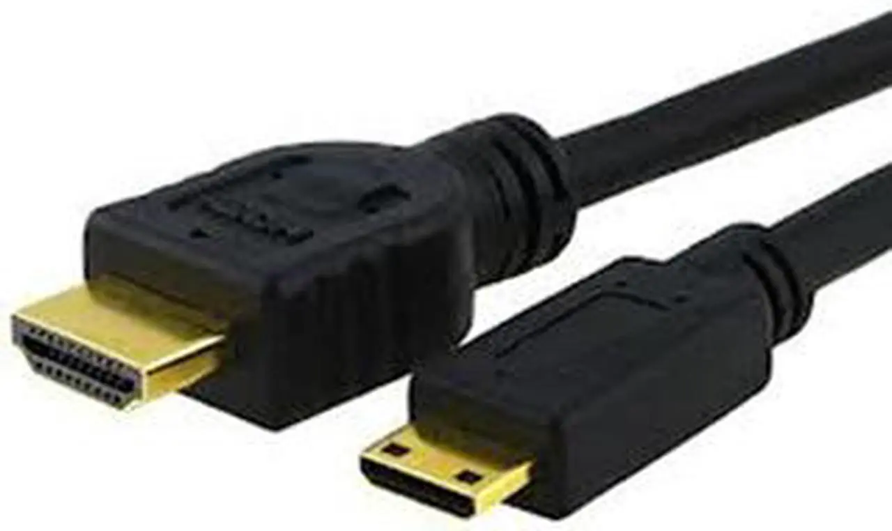Alt view image 2 of 2 - Replacement AHDMI-001 Black Mini HDMI to HDMI Cable - HD Video Cable for GoPro HD HERO2 Camera