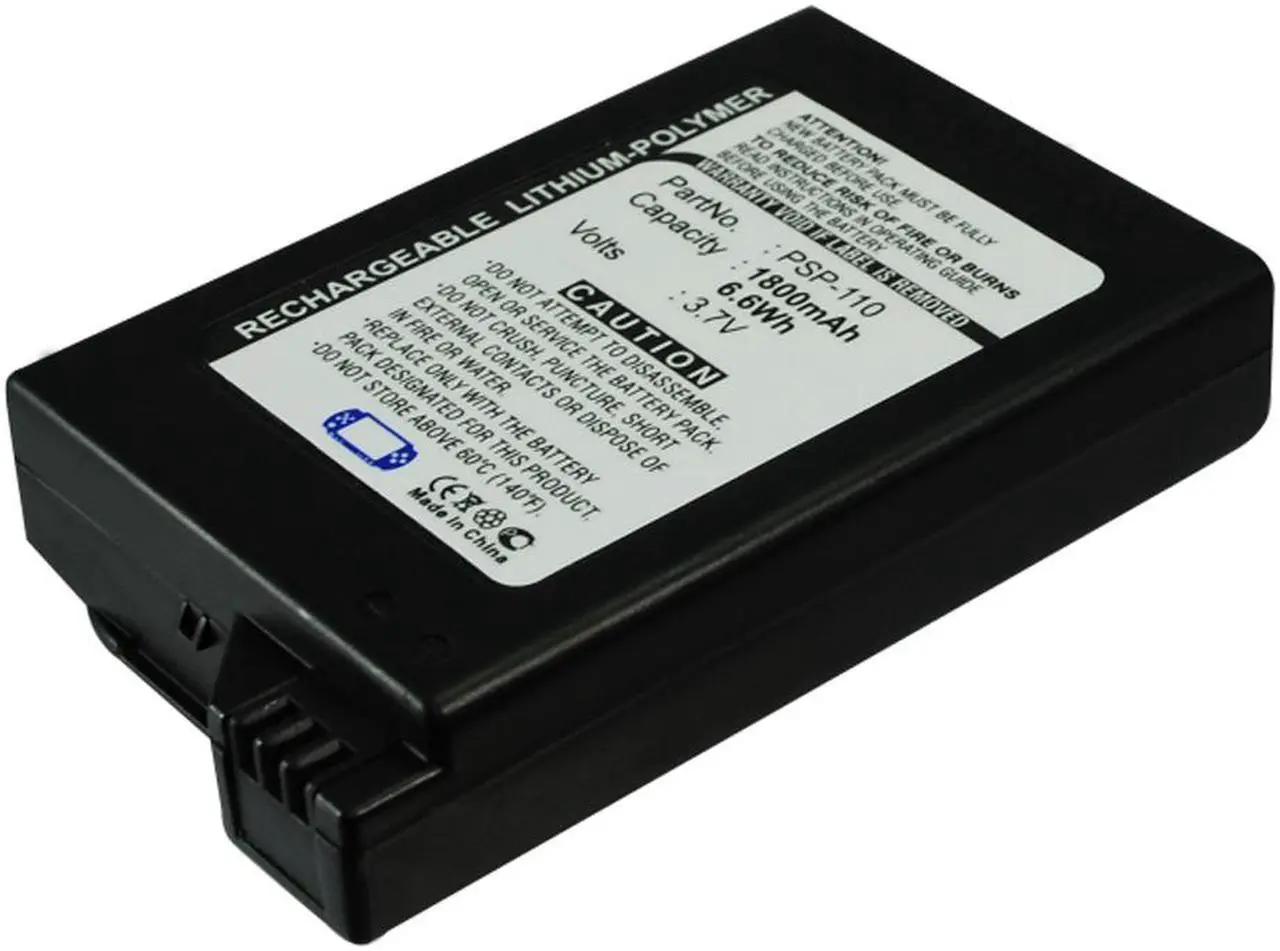 Alt view image 4 of 4 - Replacement 1800mAh PSP-110 PSP110 Battery for Sony PSP Fat Portable Playstation PSP-1000, PSP-1001