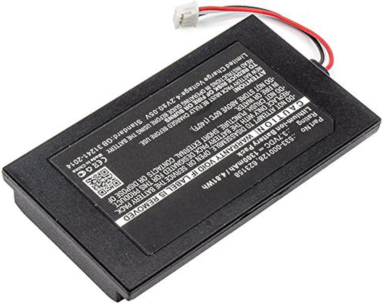 Alt view image 4 of 6 - 1300mAh 533-000128, 623158 Battery Replacement Compatible with Logitech Harmony 950 (915-000260) and Harmony Elite (915-000256, 915-000257) Remote Controls