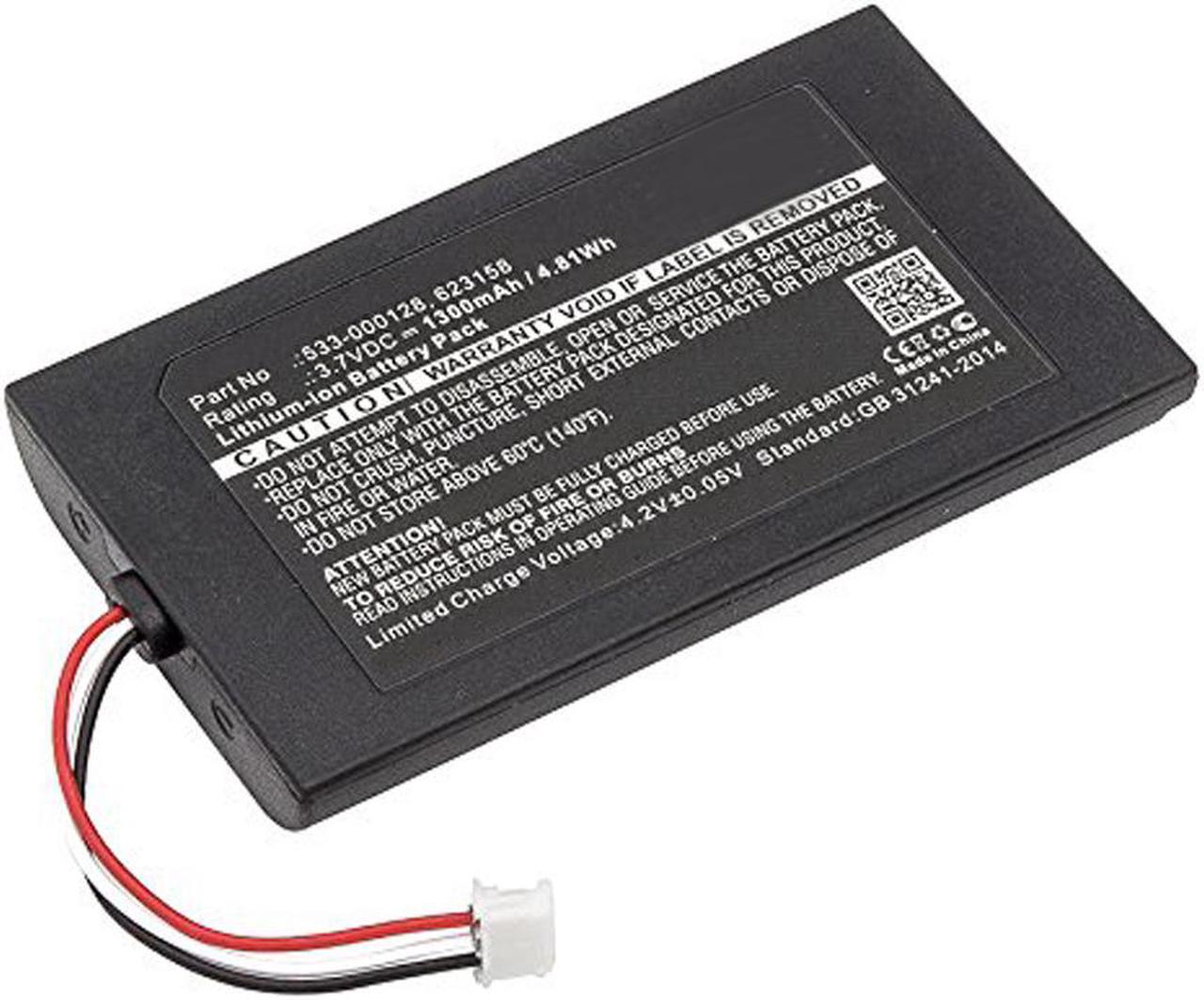 Alt view image 5 of 6 - 1300mAh 533-000128, 623158 Battery Replacement Compatible with Logitech Harmony 950 (915-000260) and Harmony Elite (915-000256, 915-000257) Remote Controls