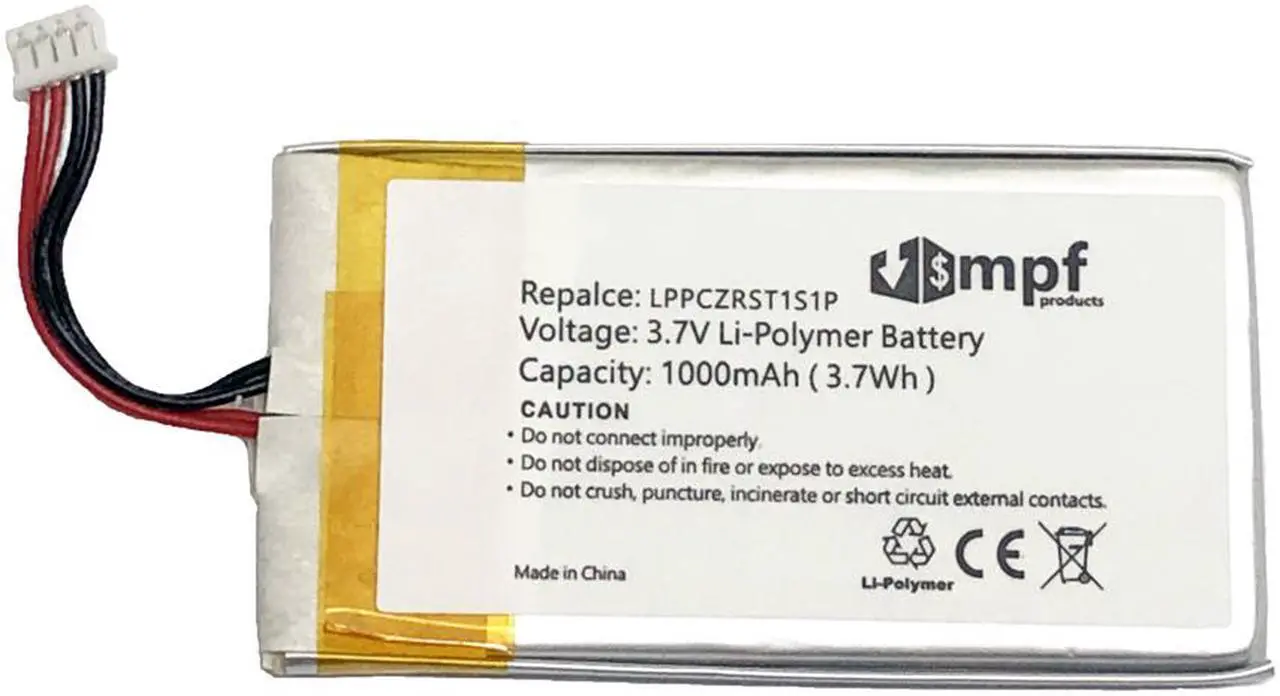 Main image of 1000mAh TPMC-3X-BTP, LPPCZRST1S1P Battery Replacement Compatible with Crestron Isys TPMC-3X, TPMC-3X-LP, MTX-3, PTX3, Prodigy PTX3 Handheld Touchpanel Remote Control