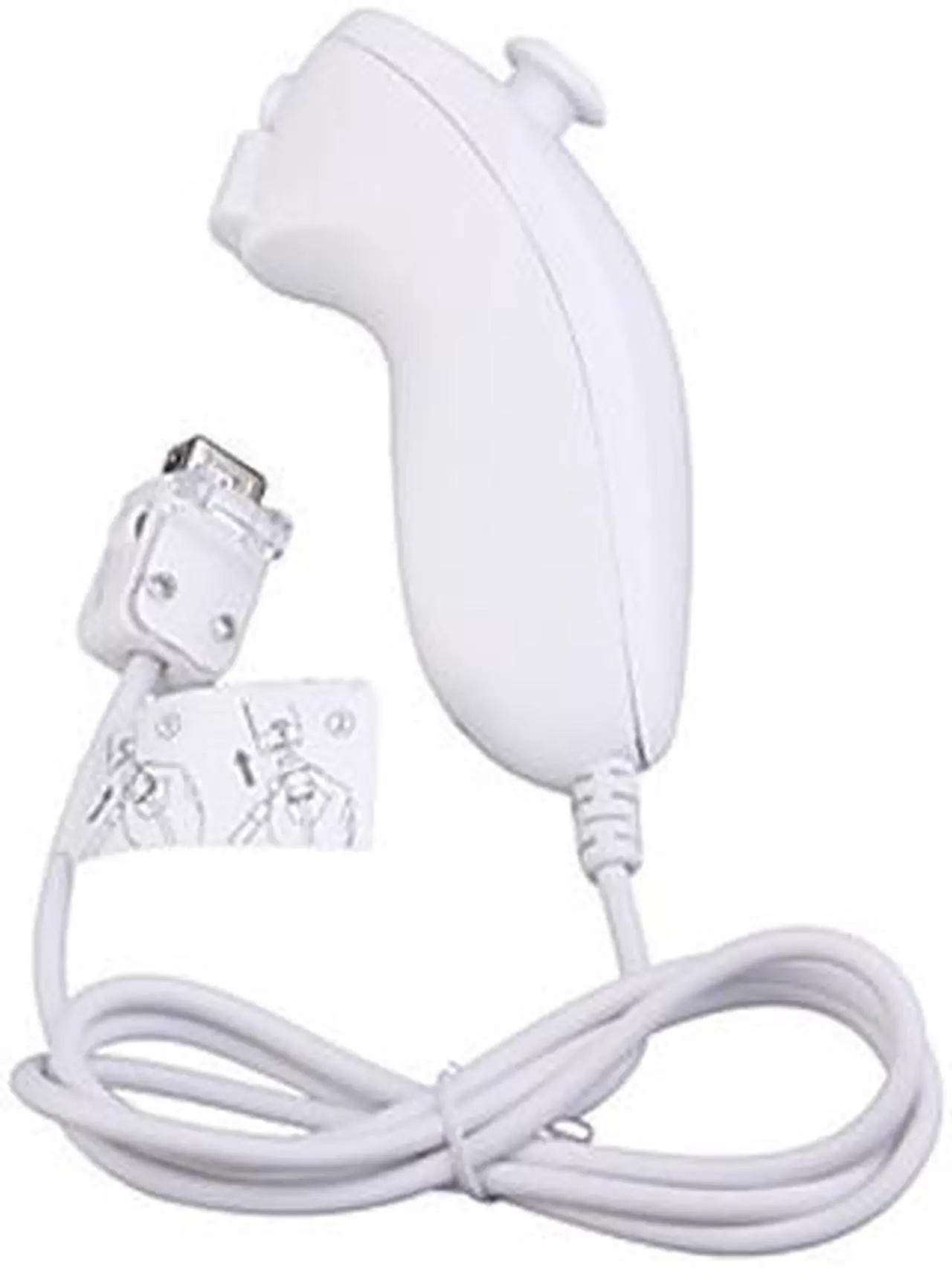 Alt view image 6 of 7 - Motion Based Wired Nunchuck Controller for Nintendo Wii Console Video Game