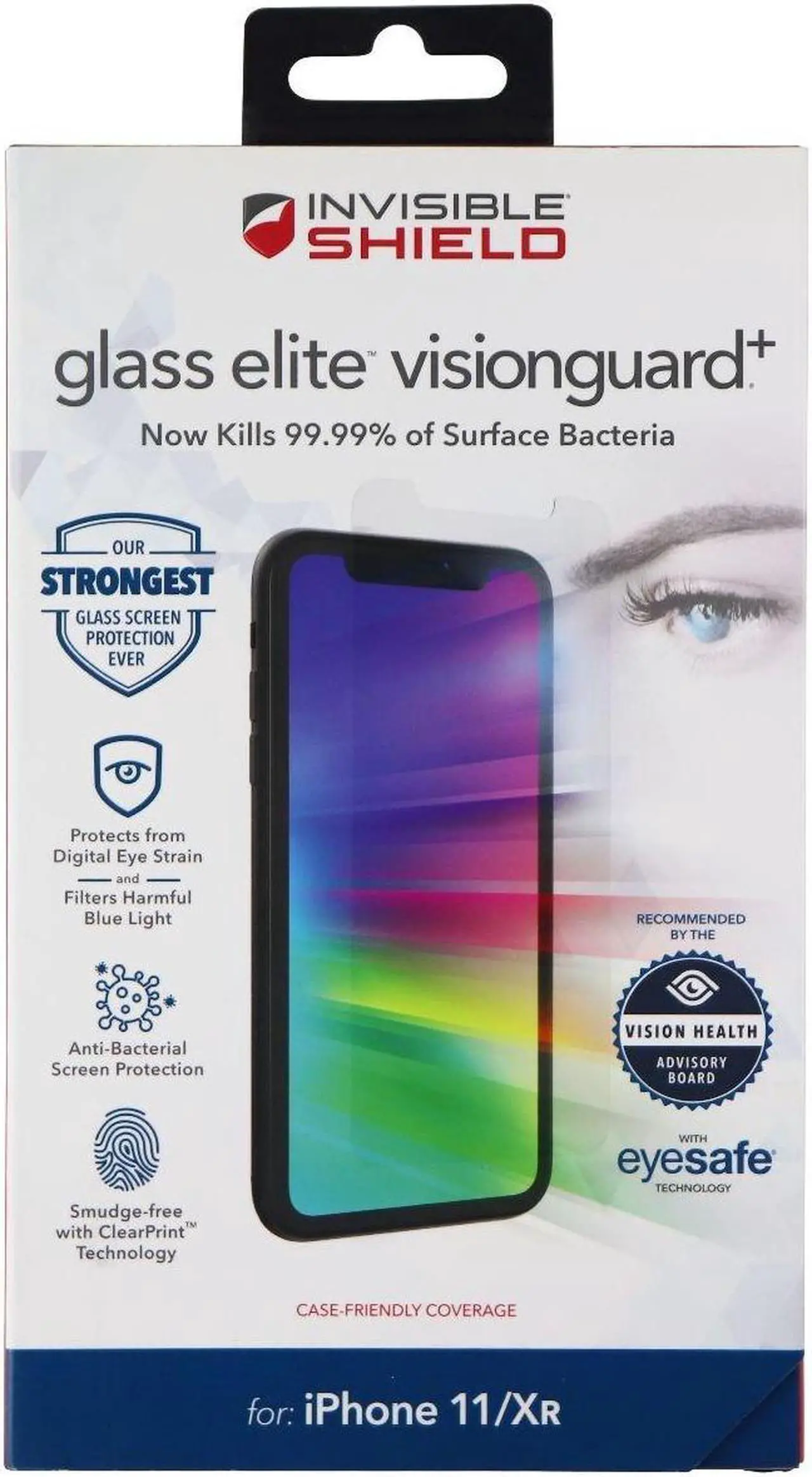 Alt view image 10 of 12 - Zagg 200103916 InvisibleShield Glass Elite Vision Guard Plus for iPhone 11 / XR