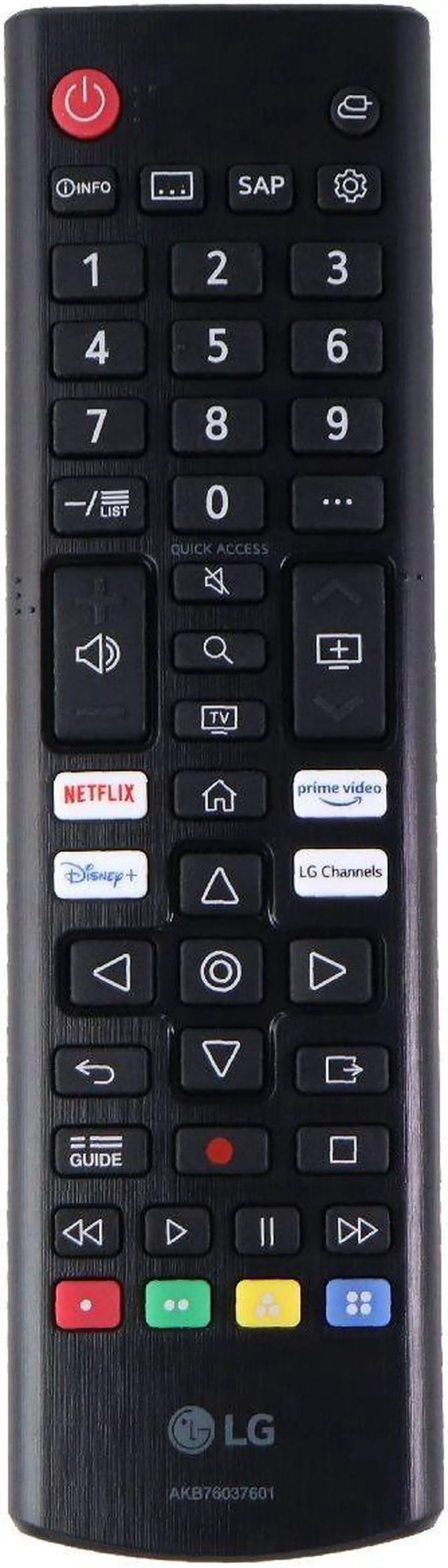 Alt view image 2 of 2 - LG AKB76037601 Replacement Smart TV Remote Control for Select LG TVs - Black