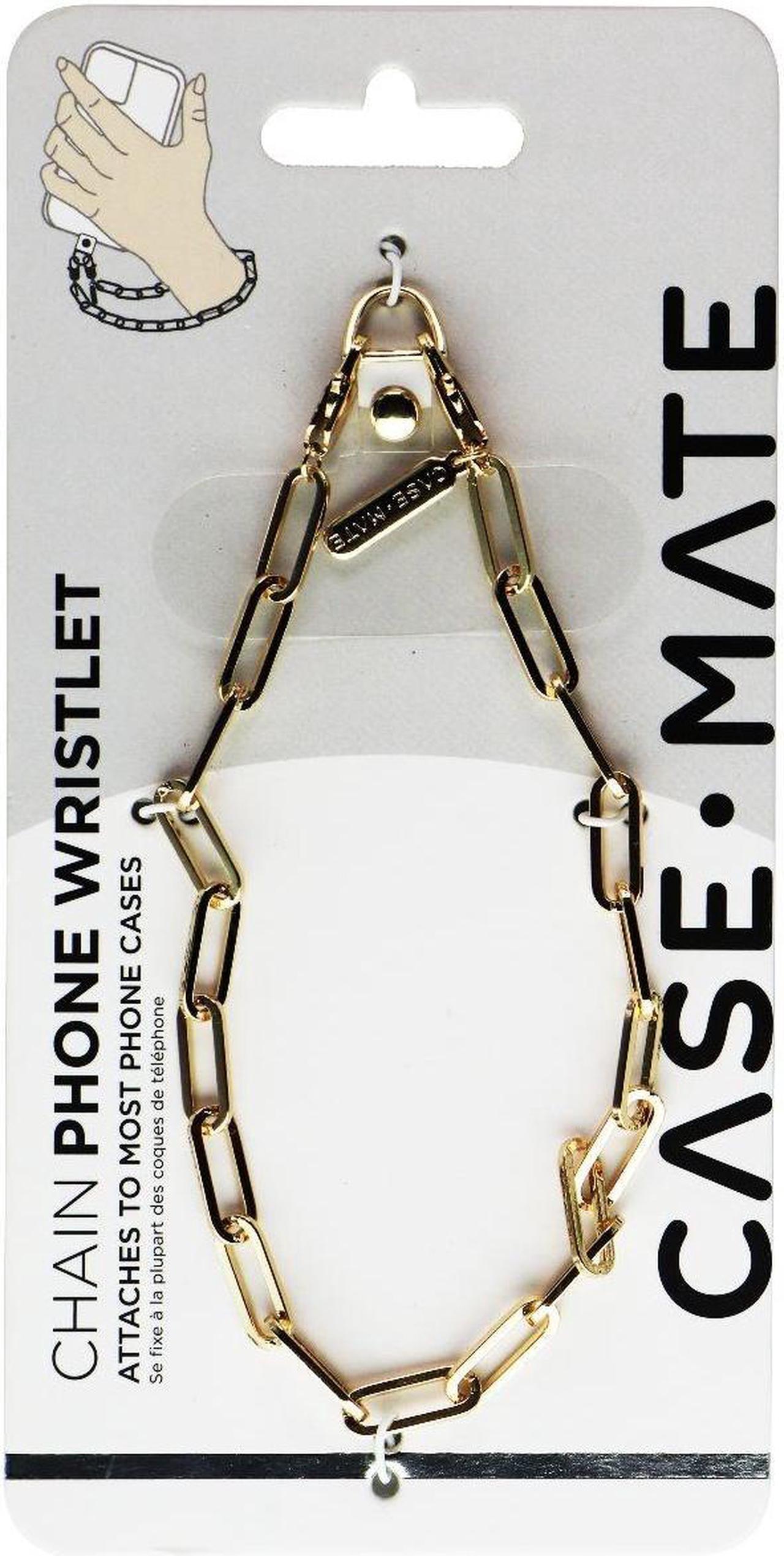 Main image of Case-Mate Detachable Phone Lanyard Strap with Gold Metal Chain - Gold