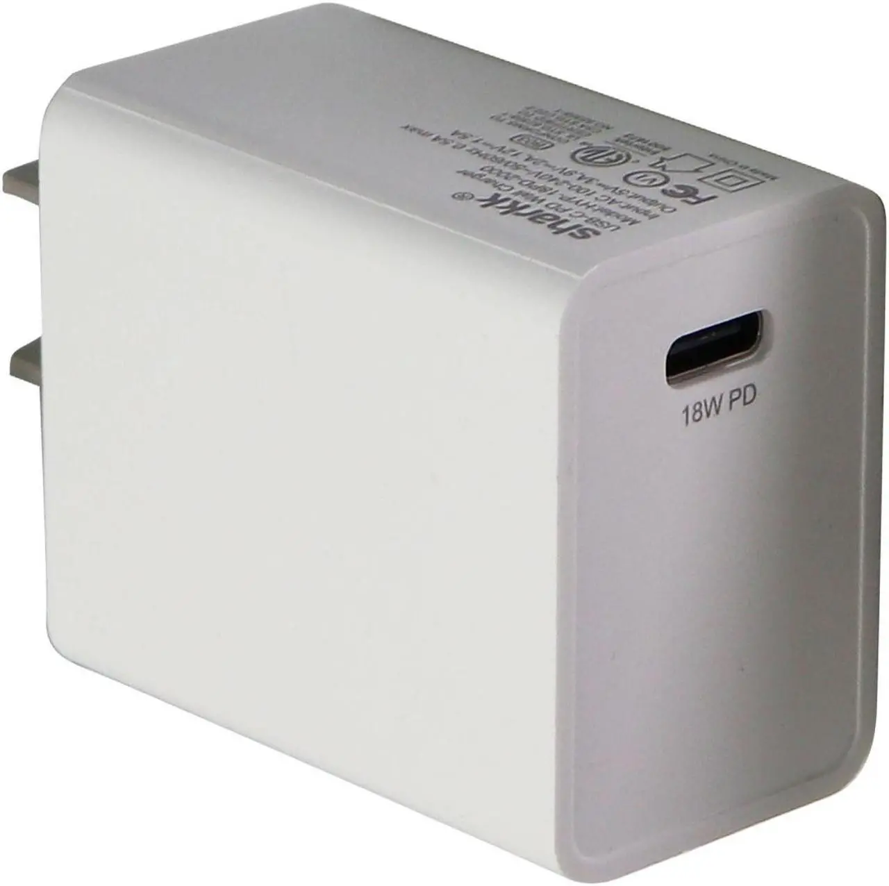 Main image of Sharkk (18-Watt) USB-C Fast Charge Wall Charger for Smartphones and Tablets