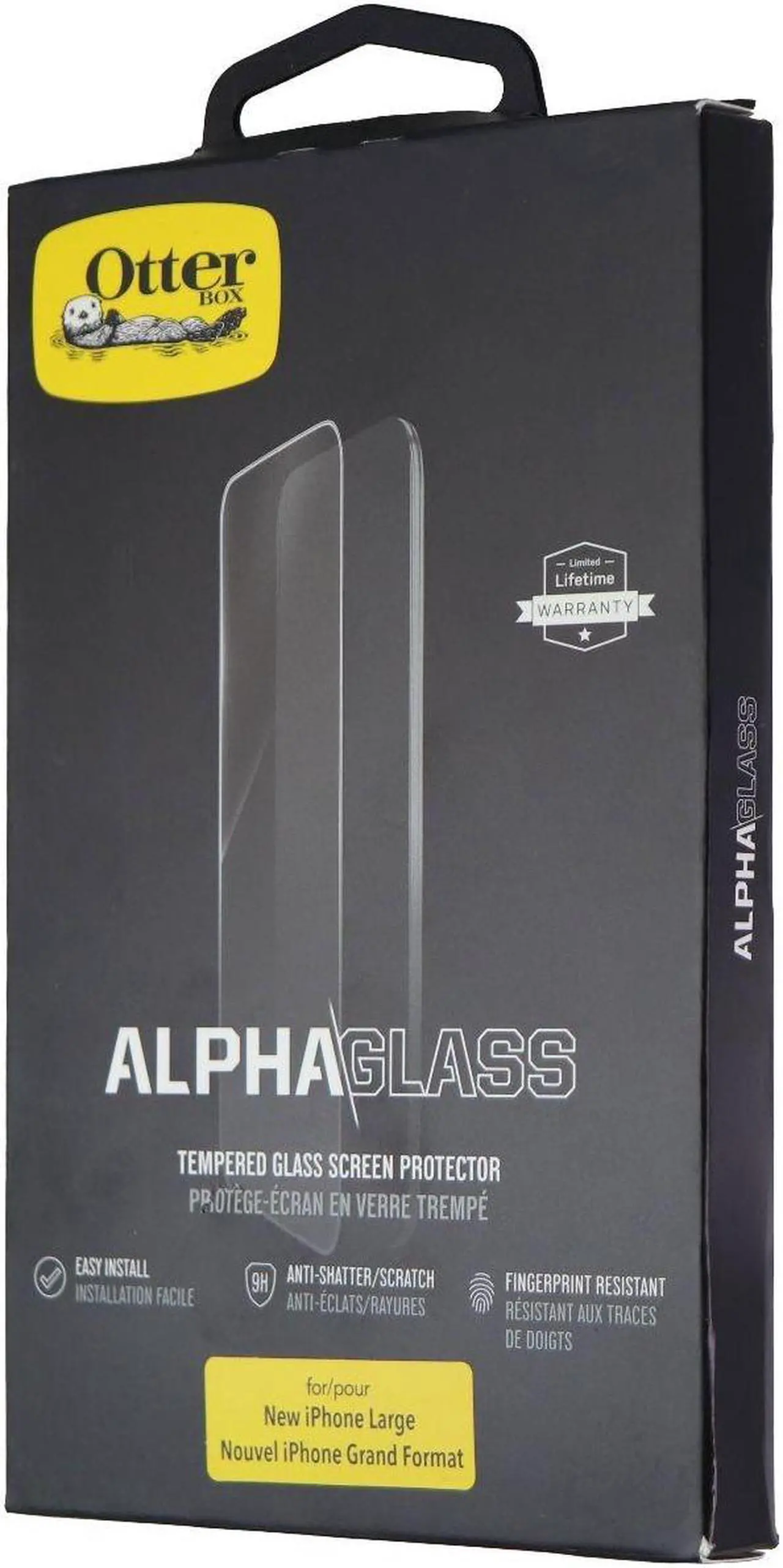 Alt view image 3 of 3 - OtterBox ALPHA GLASS SERIES Screen Protector for iPhone Xs Max - Clear