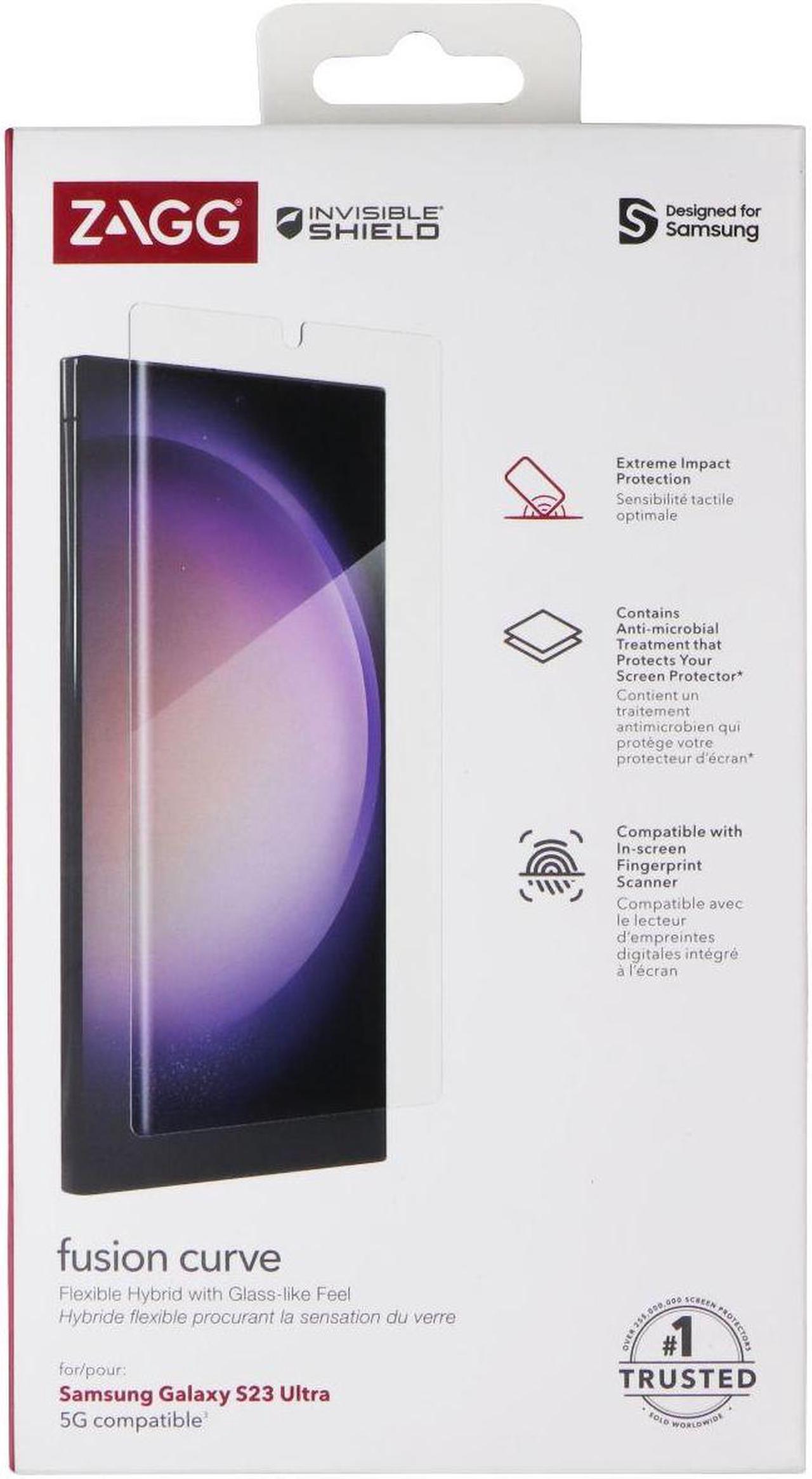Alt view image 6 of 6 - Zagg Invisible Shield Fusion Curve Screen Protector - Samsung Galaxy S23 Ultra