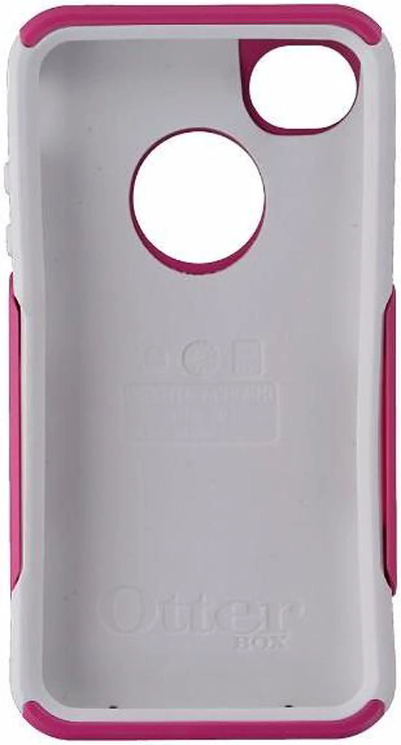 Alt view image 15 of 15 - OtterBox Commuter Series Strength Case f/iPhone 4/4S - AVON Hot Pink/White