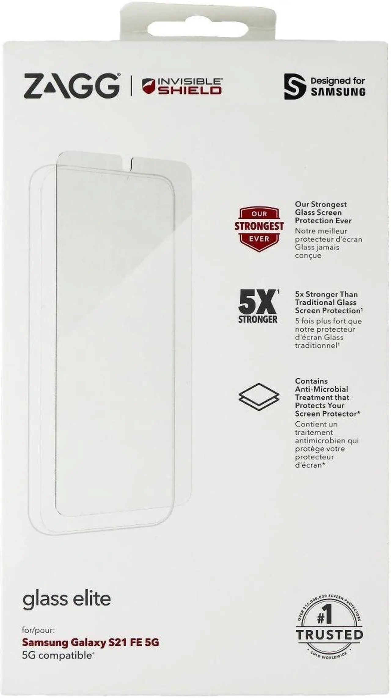 Main image of ZAGG InvisibleShield Glass Elite Screen Protector for Samsung Galaxy S21 FE 5G