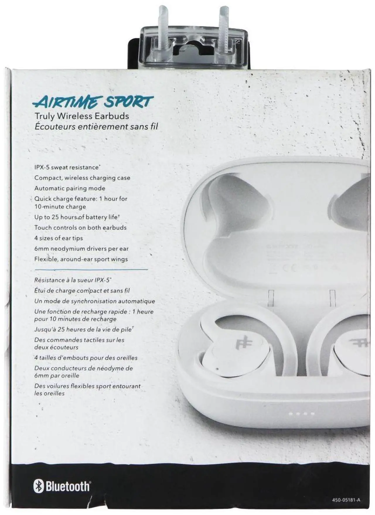 Main image of iFrogz Airtime Sport Truly Wireless Earbuds - White