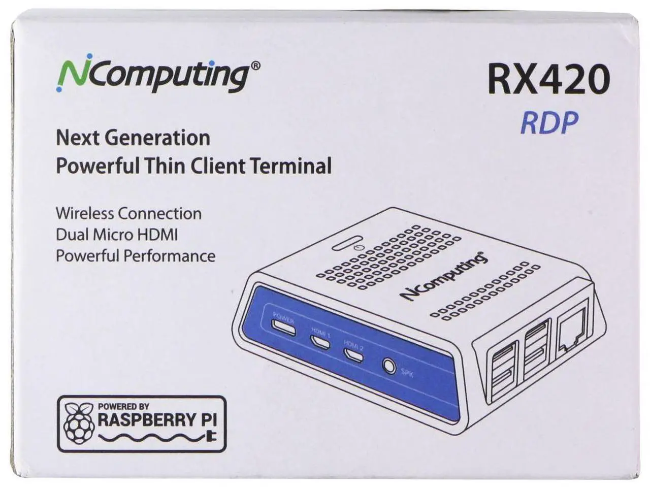 Main image of NComputing RX420(RDP) Thin Client for Microsoft AVD/RDS/Verde VDI/vSpace Pro Ent