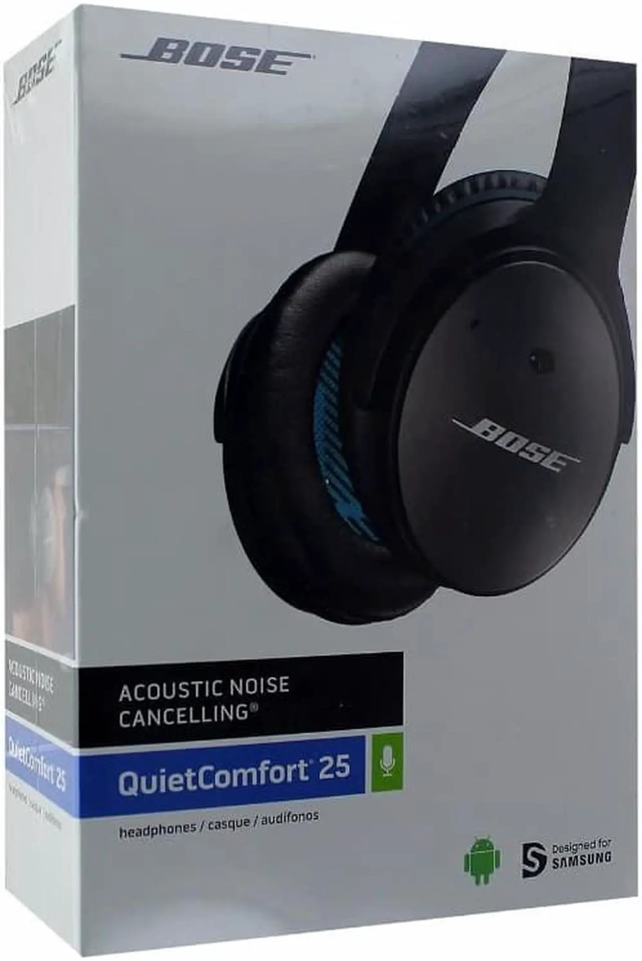 Alt view image 5 of 16 - Bose Quiet Comfort 25 Acoustic Noise Cancelling Headphones-Black-Samsung & Android Devices