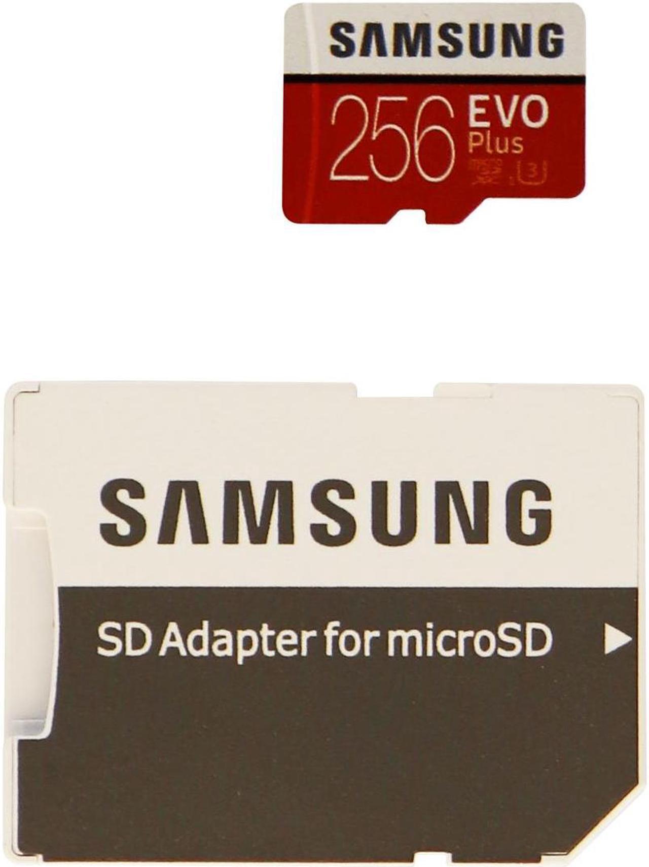 Alt view image 4 of 20 - Samsung EVO Plus 256 GB microSDXC - Class 10/UHS-I (U3) - 100 MB/s Read - 90 MB/s Write