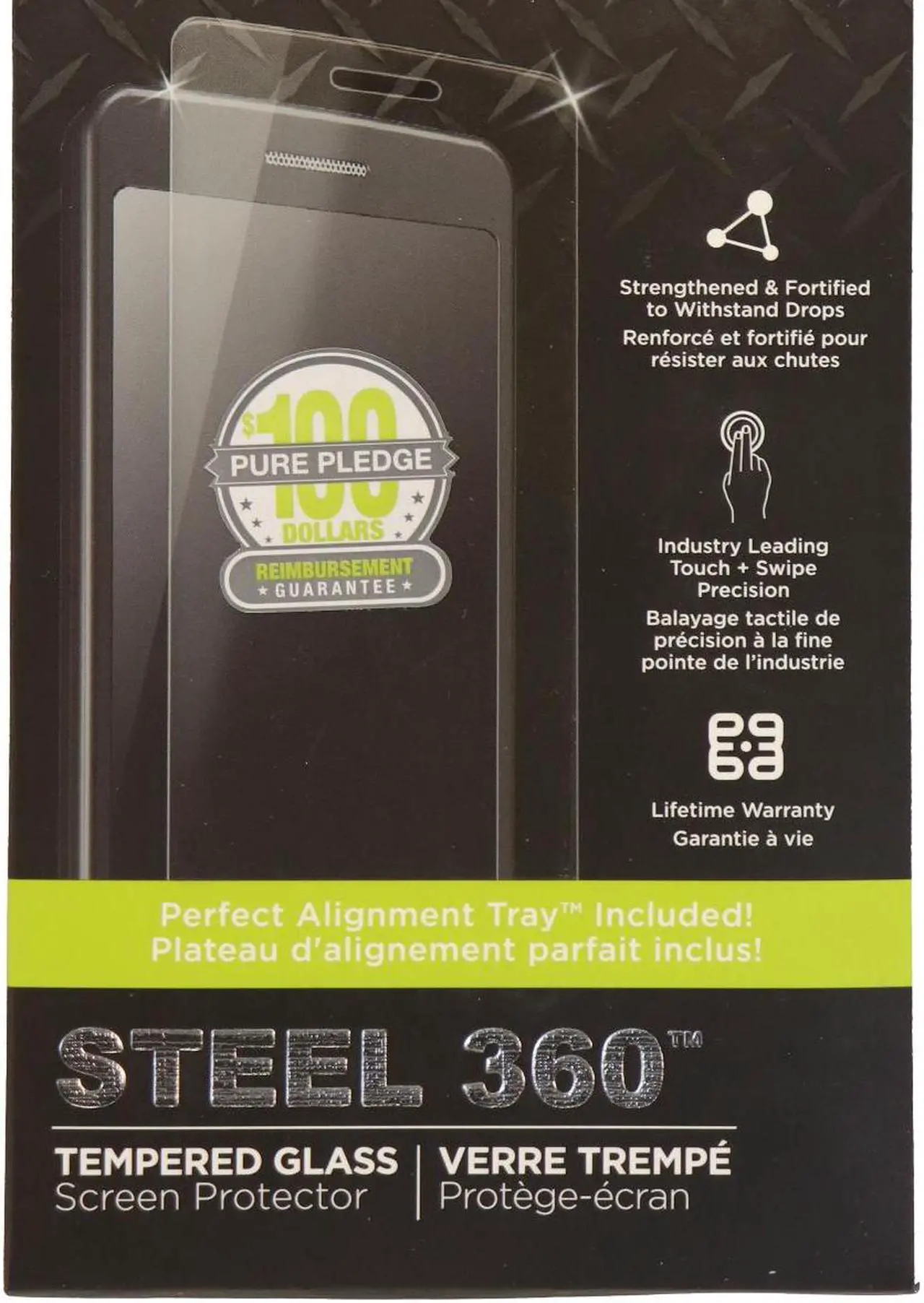 Alt view image 7 of 12 - PUREGEAR STEEL 360 TEMPERED GLASS SCREEN PROTECTOR FOR MOTOROLA MOTO Z DROID
