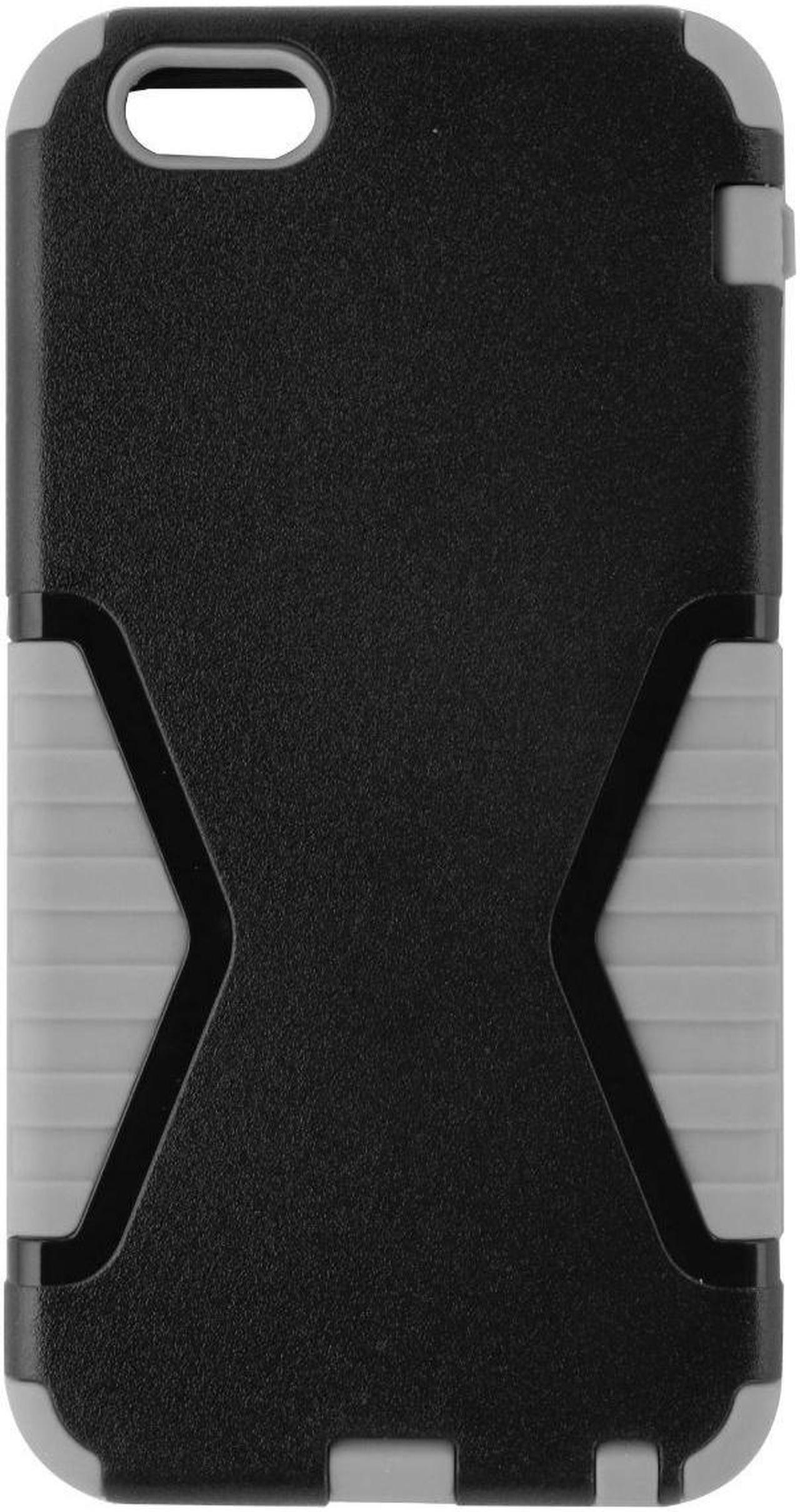 Alt view image 4 of 4 - Verizon Shock Absorbent Rugged Case for iPhone 6 Plus/6s Plus - Black/Gray