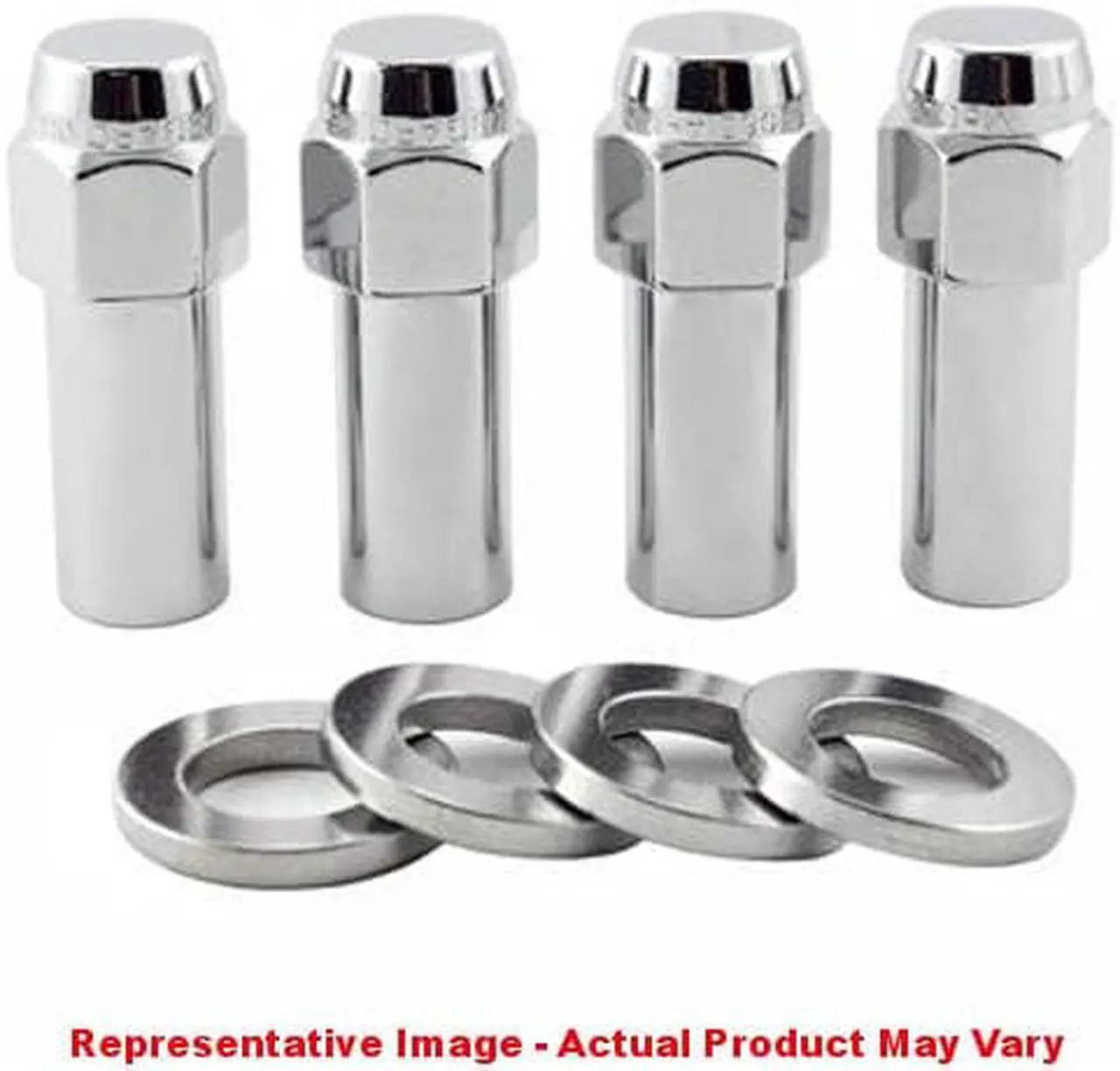 Alt view image 3 of 11 - McGard 63016 Chrome Extra Long 1.365" Shank Style Lug Nut Set (M12 x 1.5)