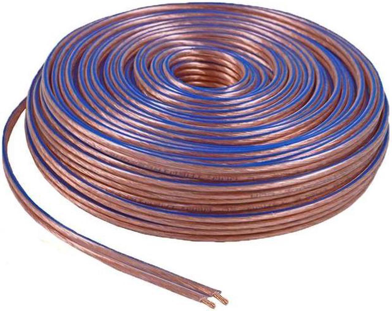 Alt view image 5 of 6 - Car Home Audio Speaker Wire Transparent Clear Cable 14AWG 100ft 14/2 Gauge