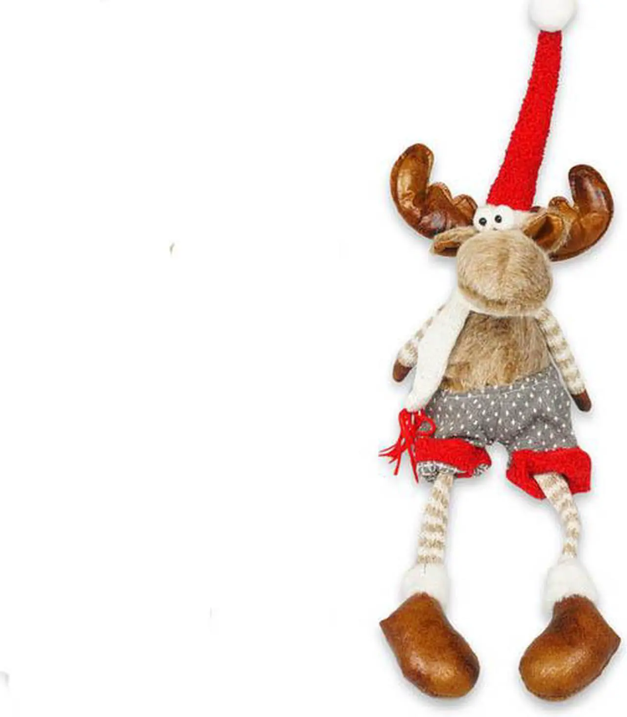 Main image of 23.2" Holiday Christmas Moose Home Decorations Gray
