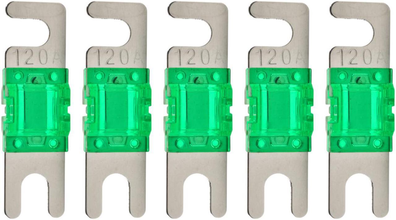 Main image of High-quality Nickel Plated 120A Amp Mini ANL Fuse (5 pack)