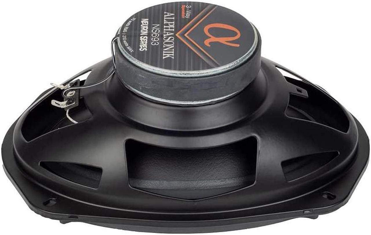 Alt view image 8 of 10 - Alphasonik NS693 Neuron Series 6x9" 210 Watts 3-Way Full Range Speaker (Pair)