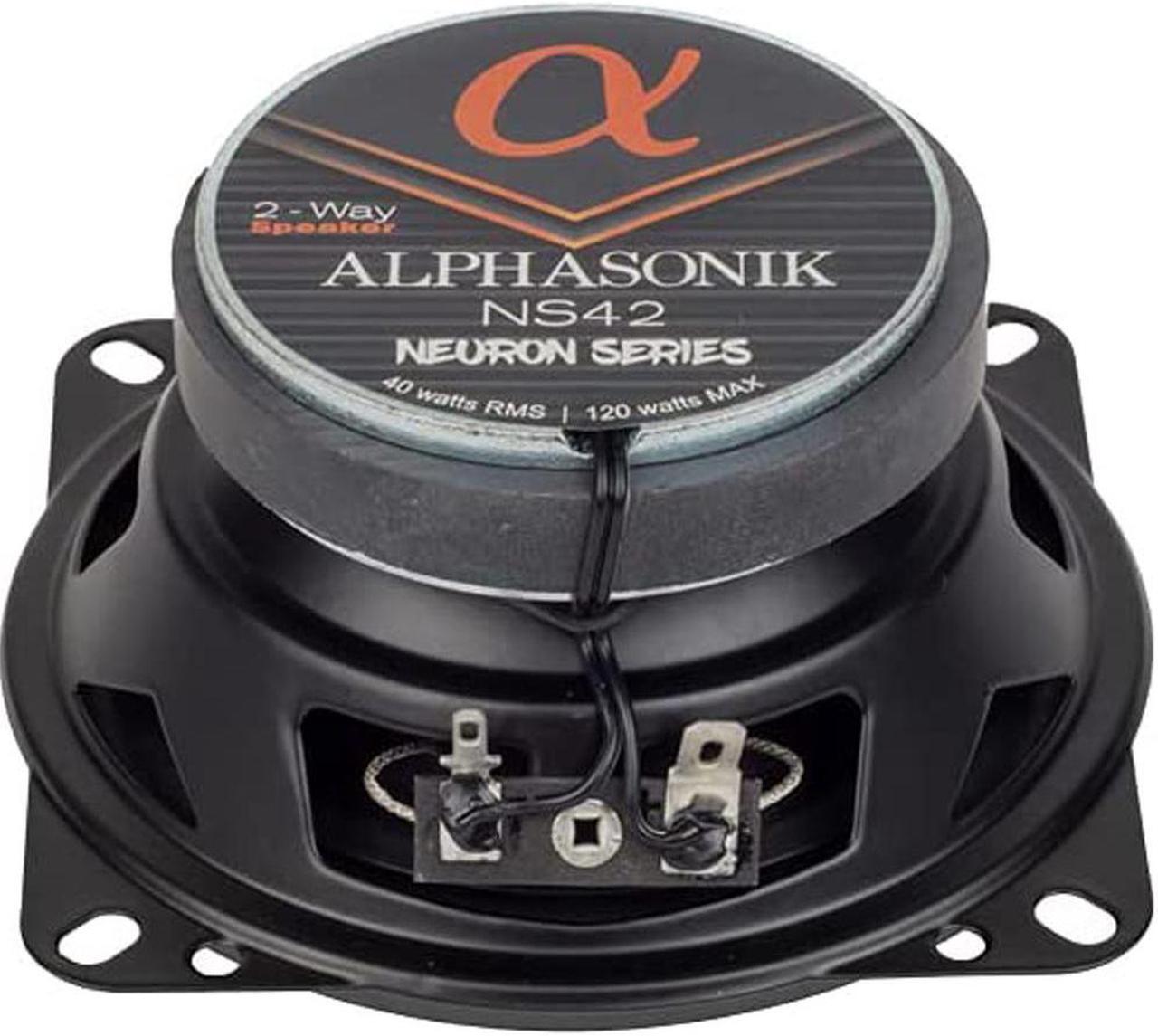 Alt view image 6 of 10 - Alphasonik NS42 Neuron Series 4" 120 Watts 2-Way Full Range Car Audio Speaker (Pair)