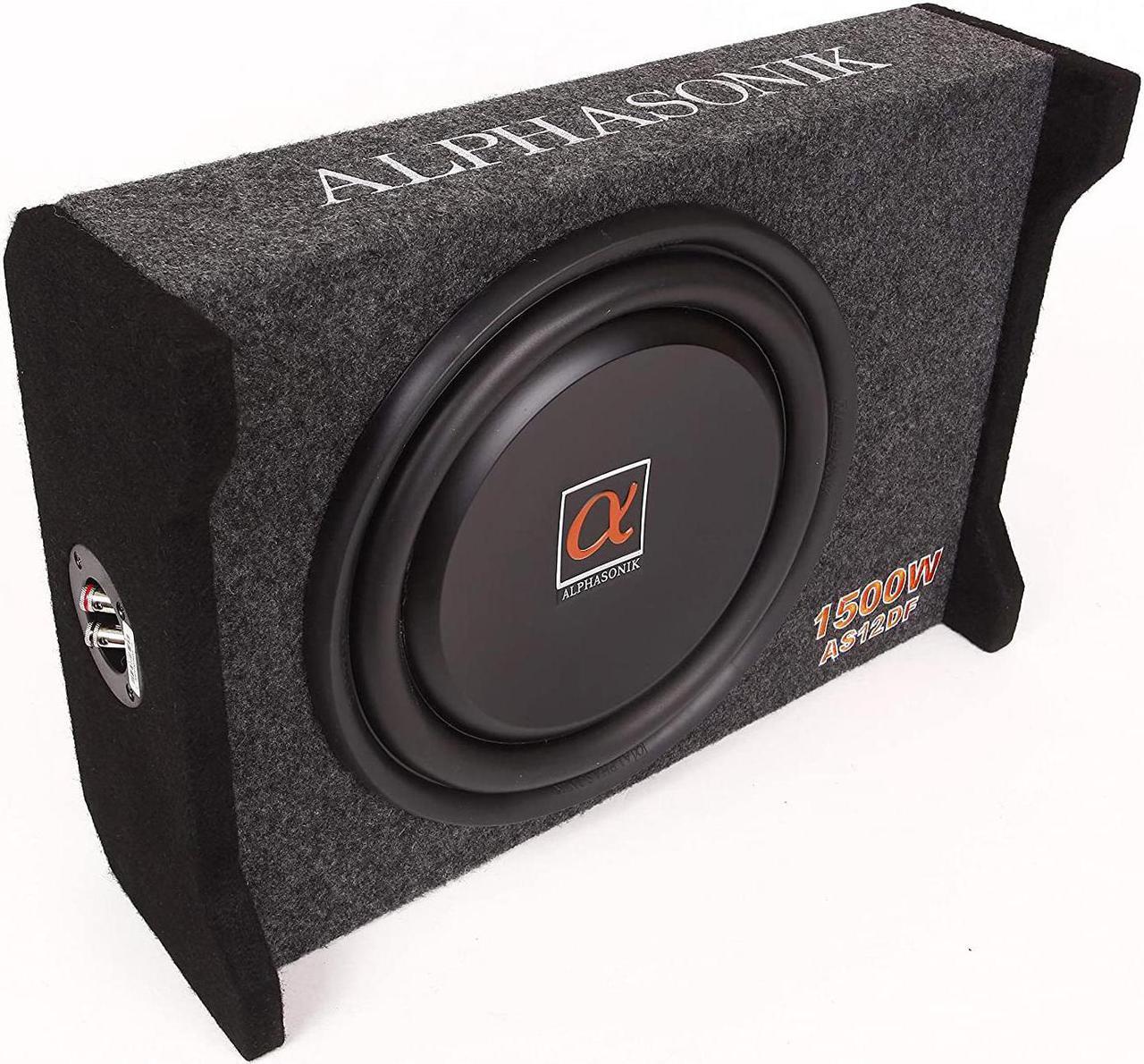 Alt view image 2 of 7 - Alphasonik AS12DF 12" 1500 Watts 4-Ohm Down Fire Shallow Mount Flat Enclosed Subwoofer