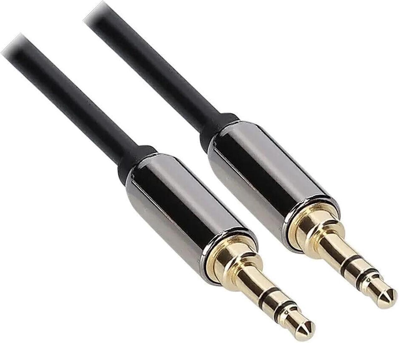 Alt view image 2 of 5 - 3.5mm Male to Male Stereo Audio AUX Cable Auxiliary 3ft for Car PC iPhone iPod Black (1 Pack)
