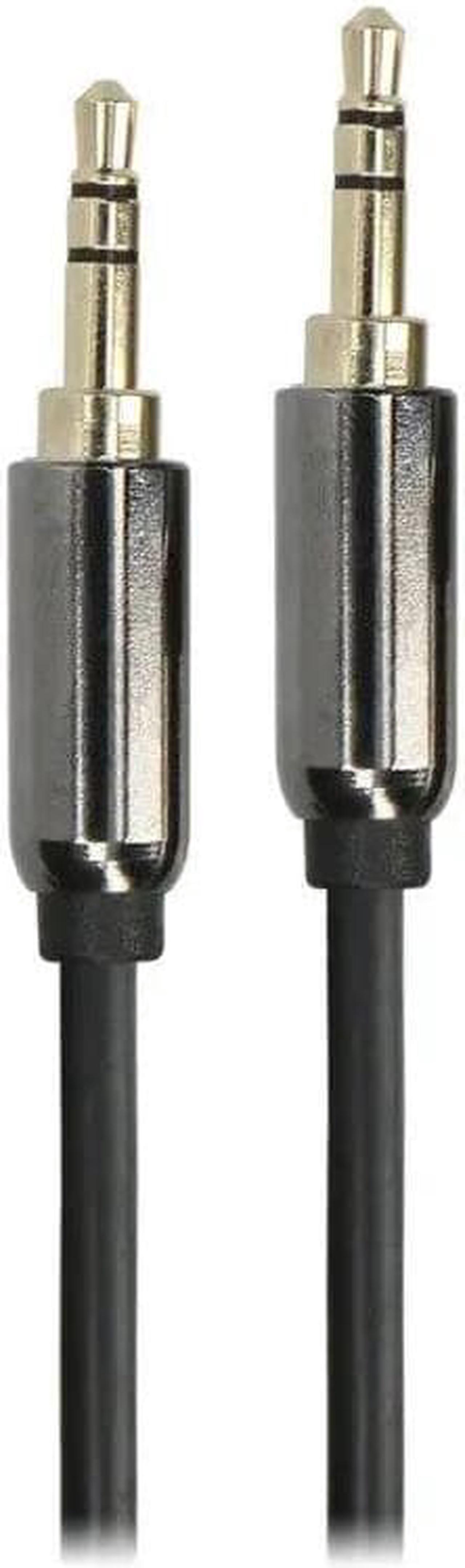 Alt view image 3 of 5 - 3.5mm Male to Male Stereo Audio AUX Cable Auxiliary 3ft for Car PC iPhone iPod Black (1 Pack)