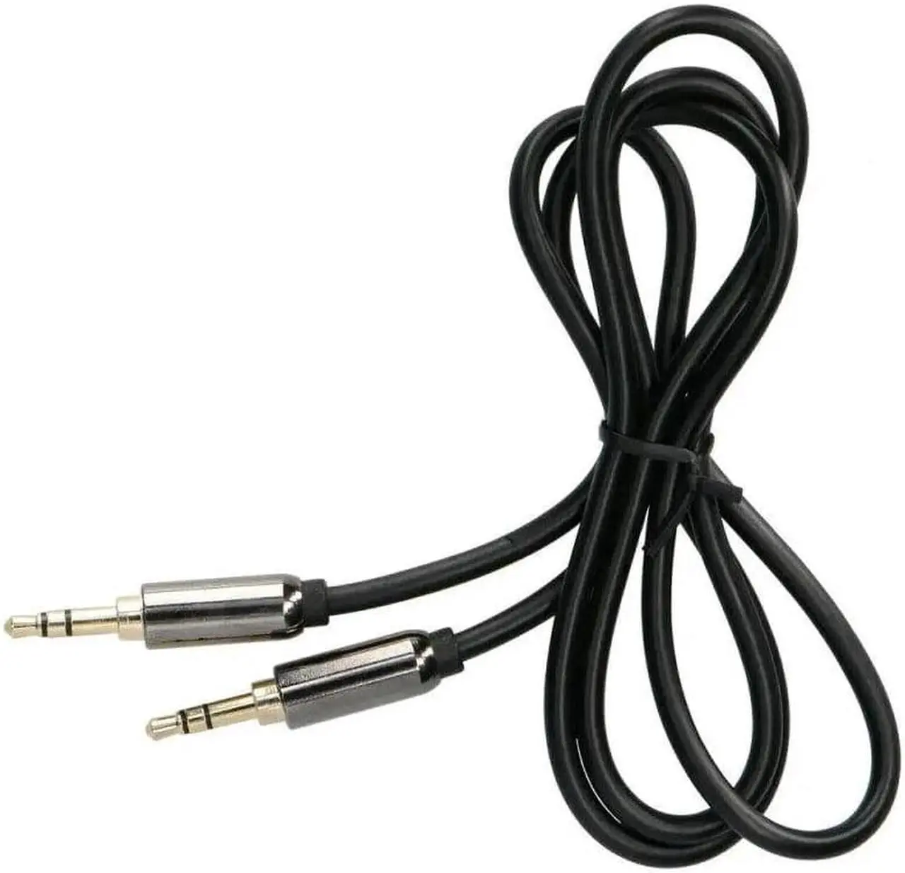 Alt view image 5 of 6 - 3.5mm Male to Male Stereo Audio AUX Cable Auxiliary 3ft for Car PC iPhone iPod Black (2 Pack)